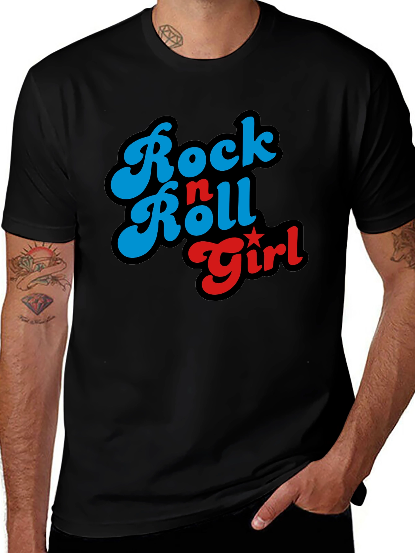 Rock n Roll Girl T-Shirt - Retro Design