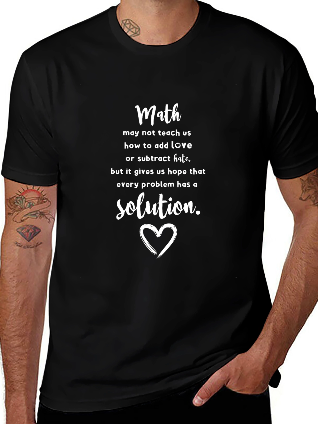 Math Love Solution T-Shirt - Soft Cotton Tee