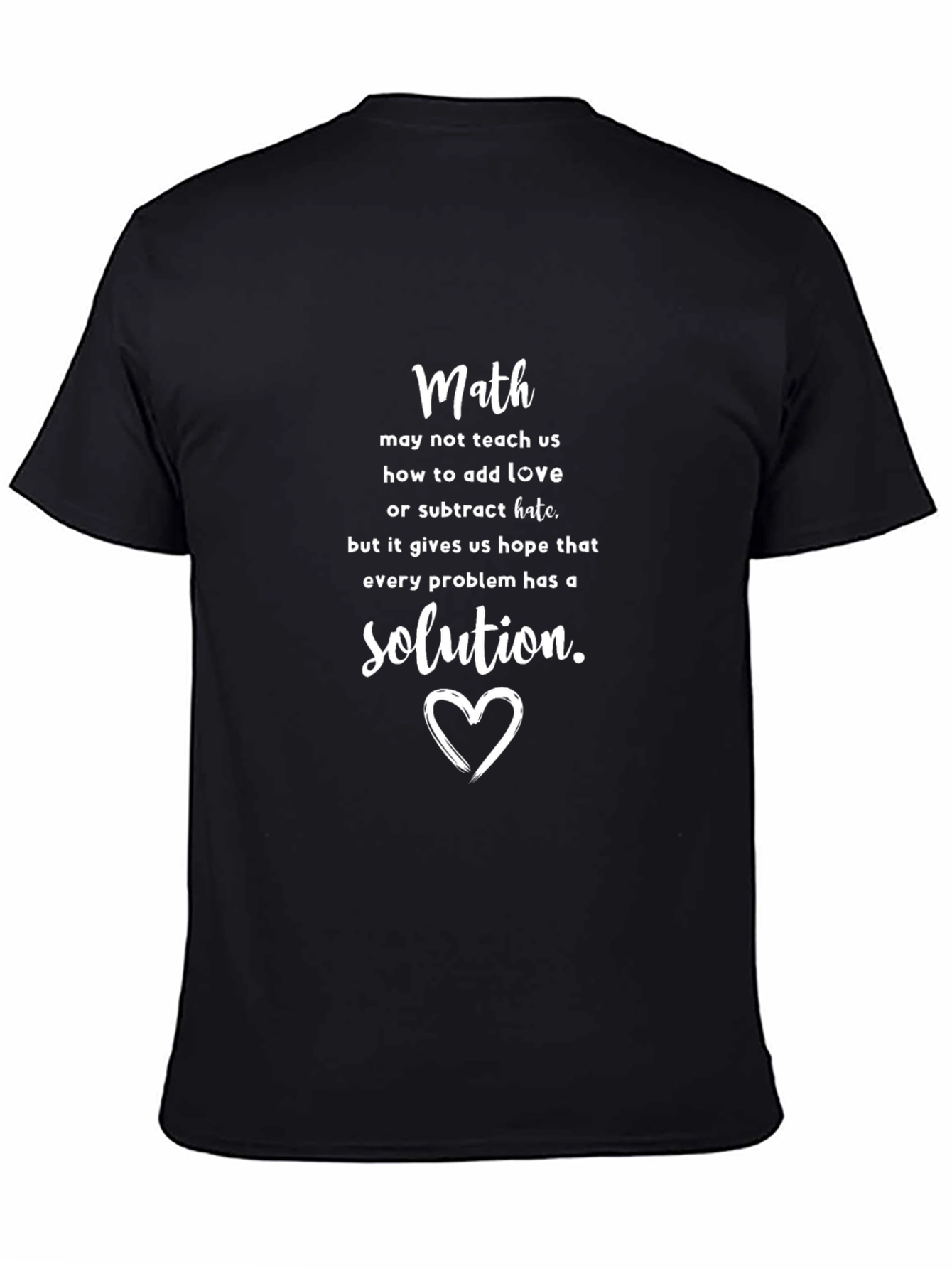 Math Love Solution T-Shirt - Soft Cotton Tee
