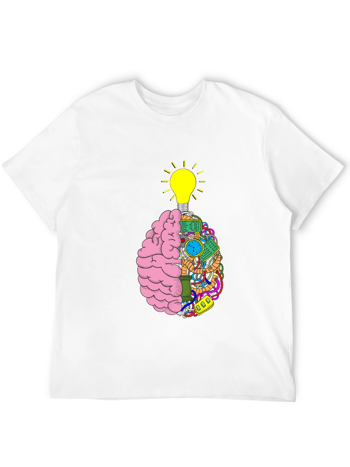 Brain Power Tee - Idea Lightbulb Mind T-Shirt