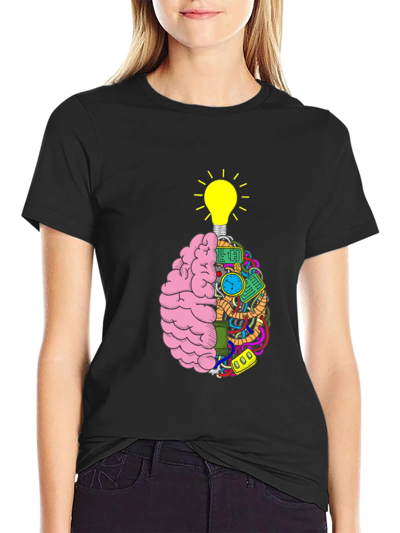 Brain Power Tee - Idea Lightbulb Mind T-Shirt