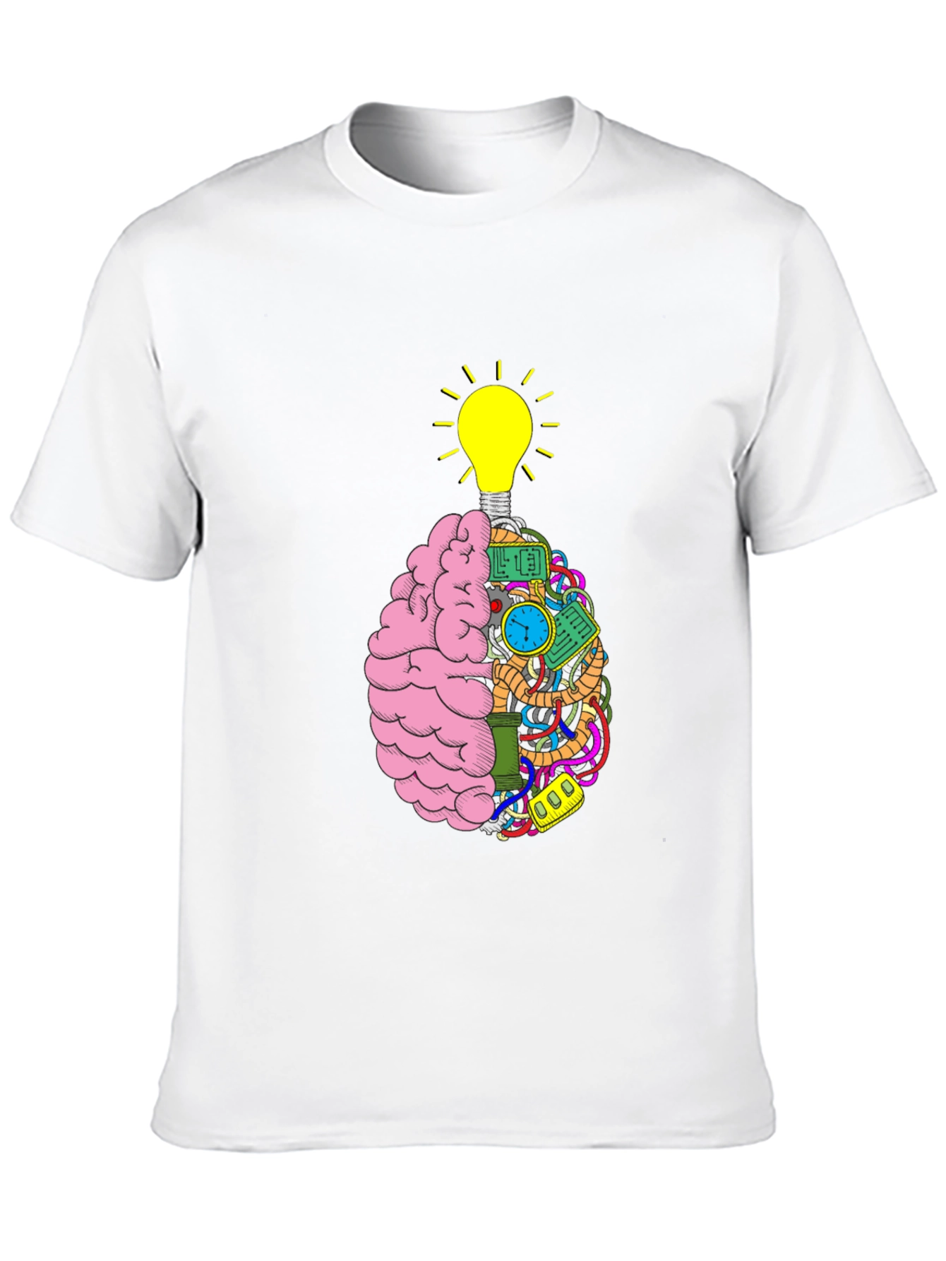 Brain Power Tee - Idea Lightbulb Mind T-Shirt