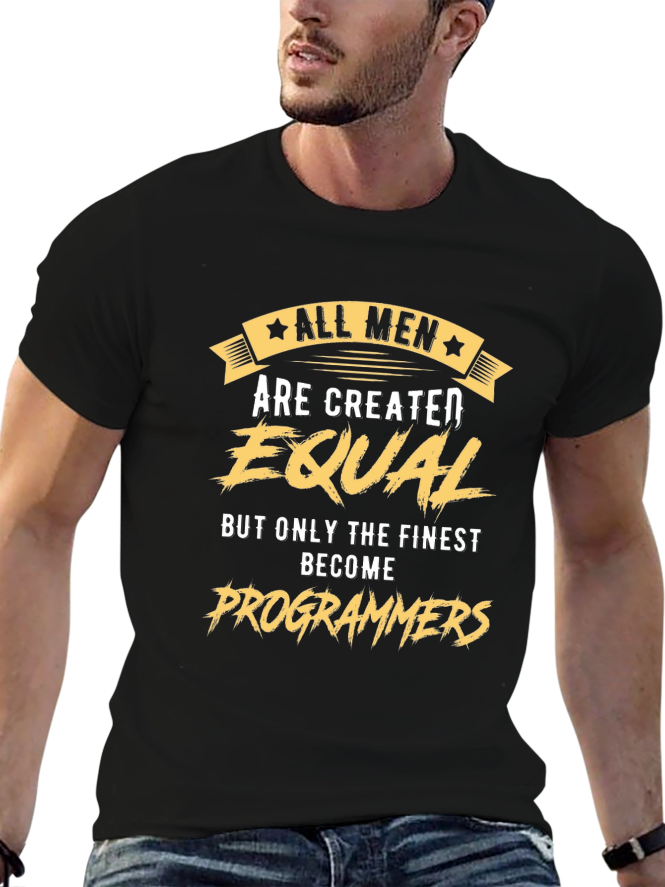 All Men Are Created Equal Programmer T-Shirt