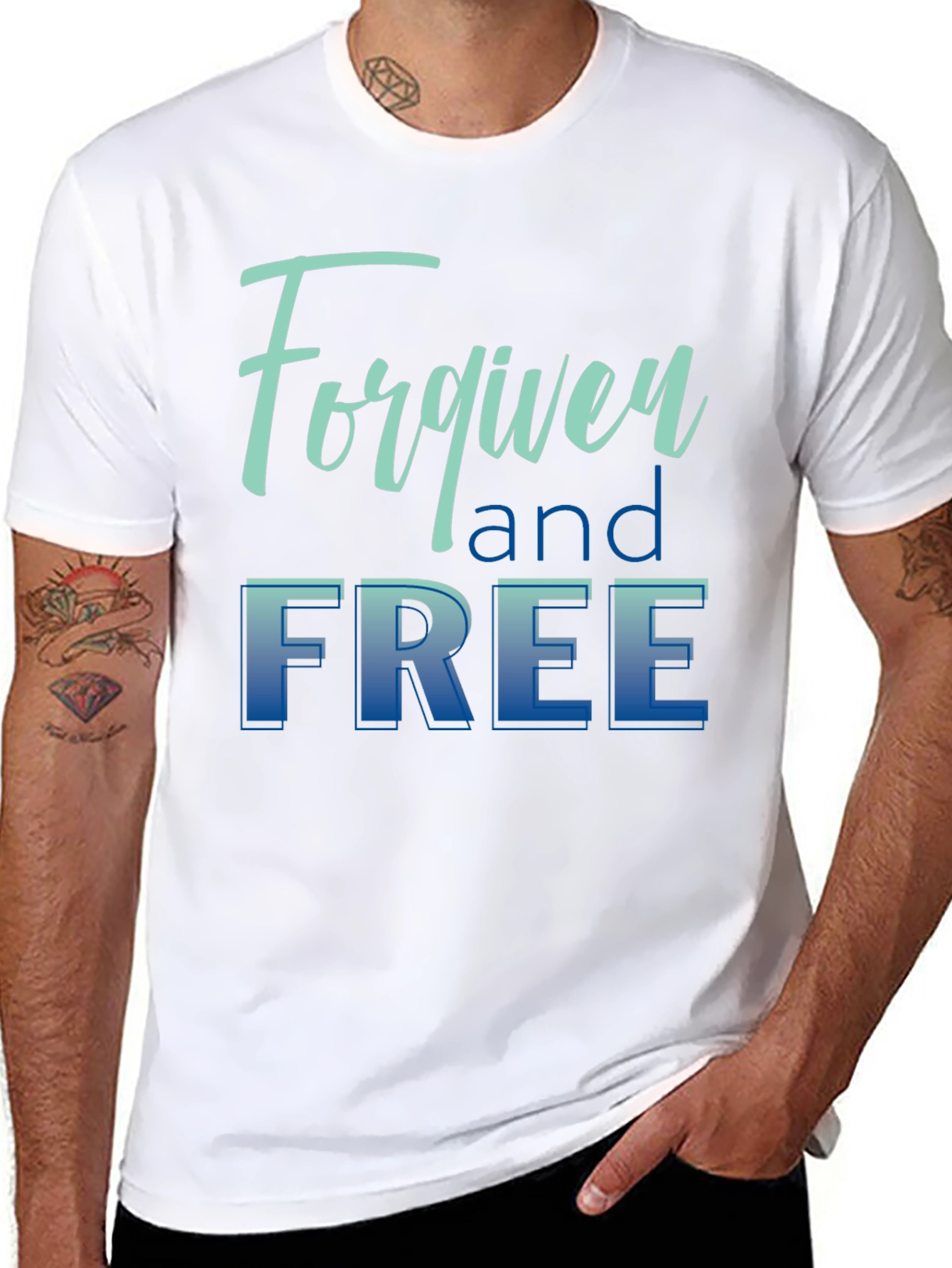 Forgiven and Free Black Graphic T-Shirt