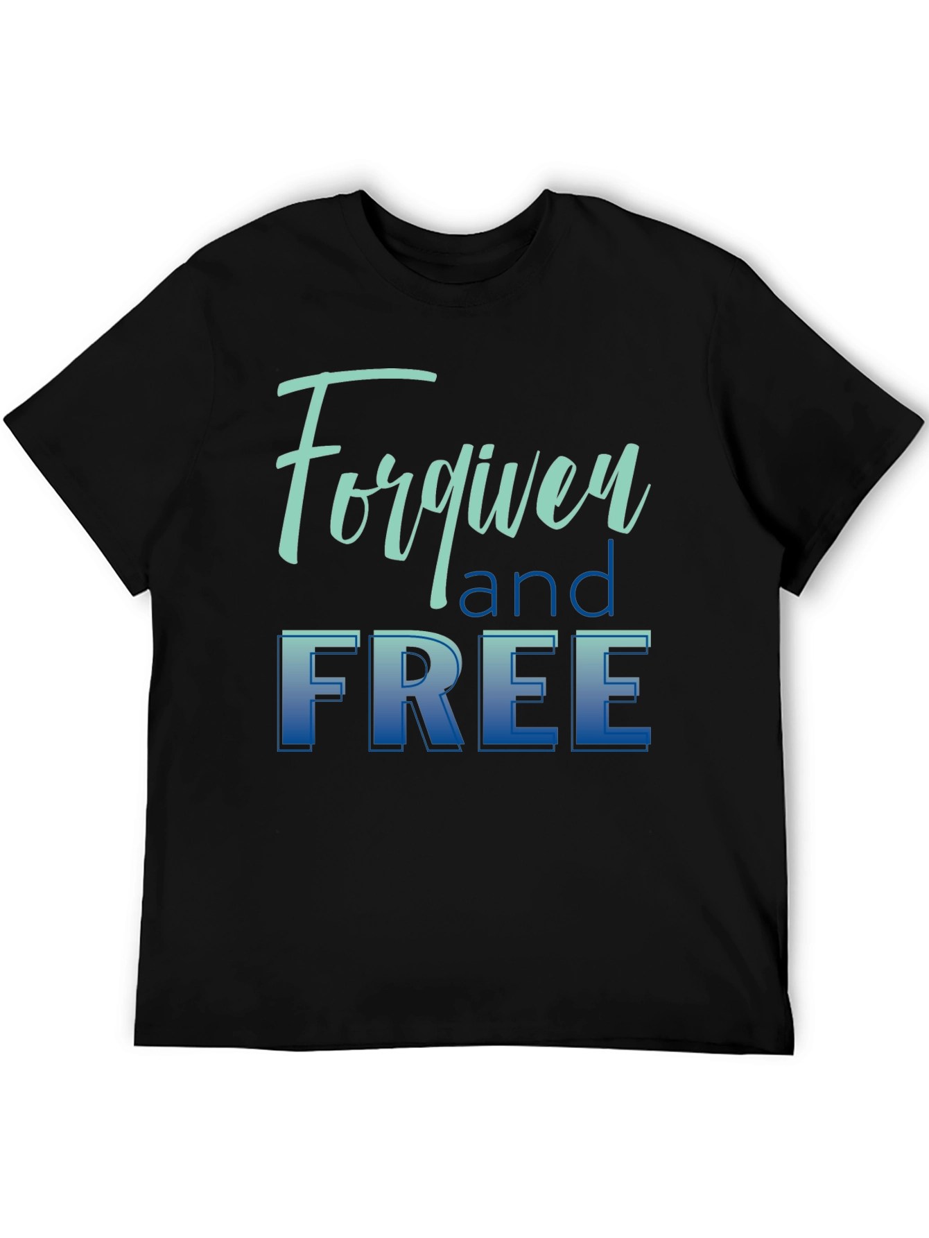 Forgiven and Free Black Graphic T-Shirt