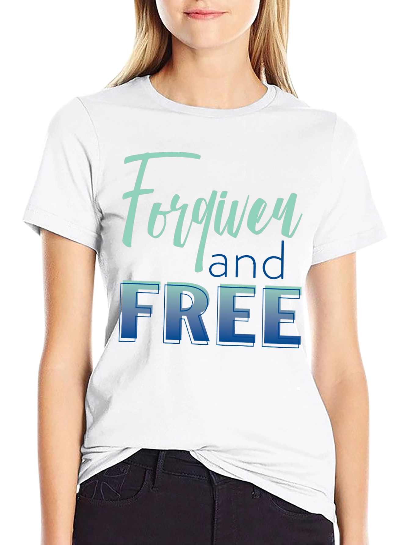 Forgiven and Free Black Graphic T-Shirt