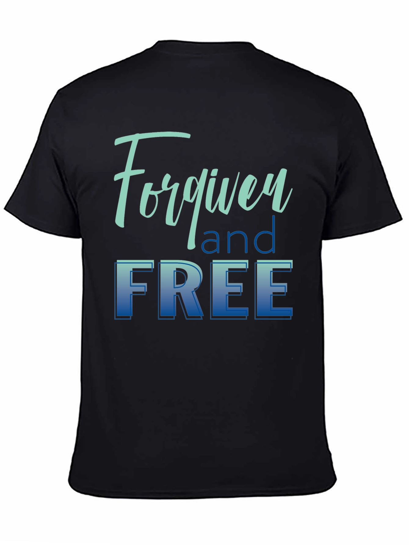 Forgiven and Free Black Graphic T-Shirt