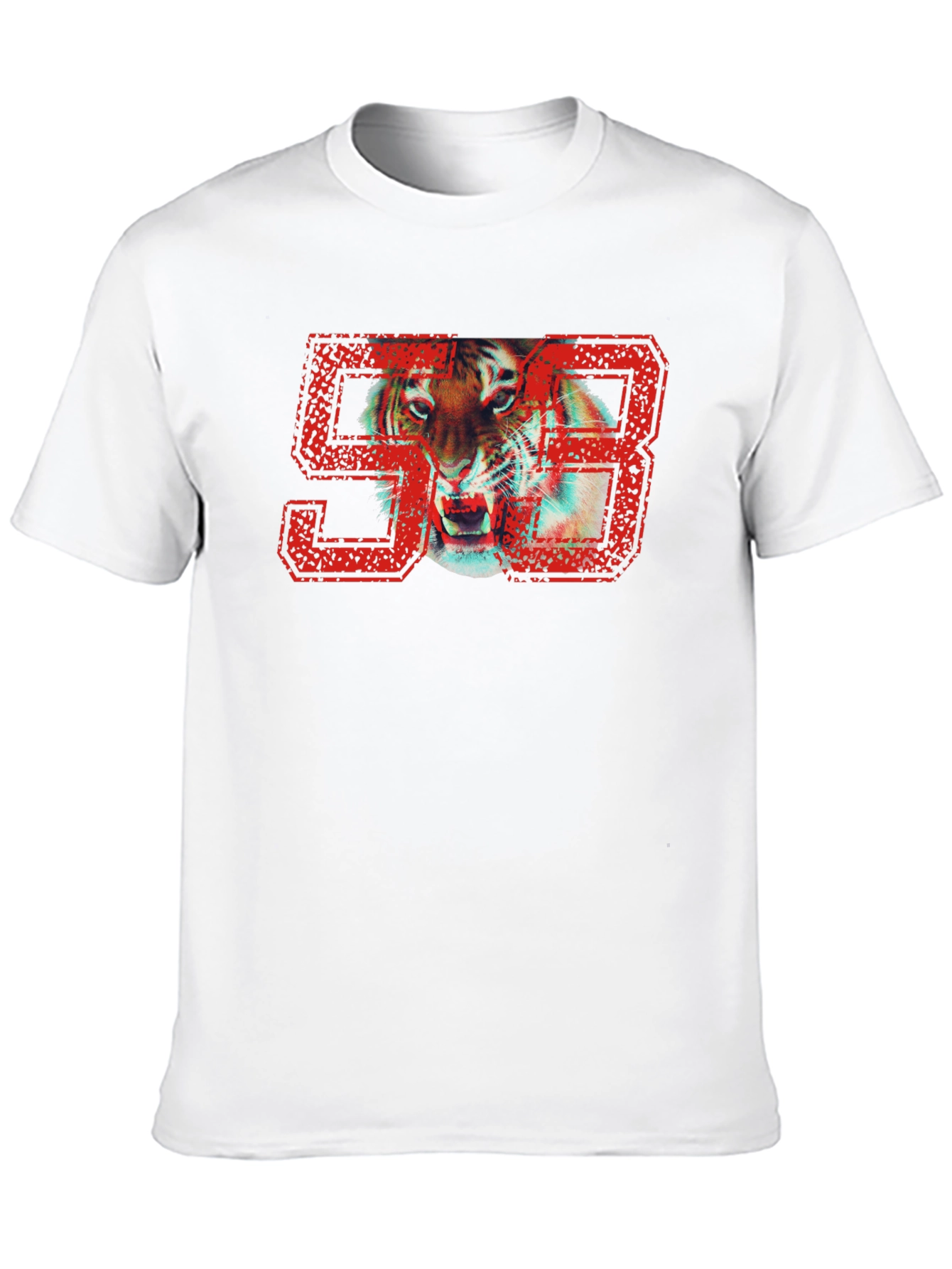 Tiger 93 Graphic Print Black T-Shirt