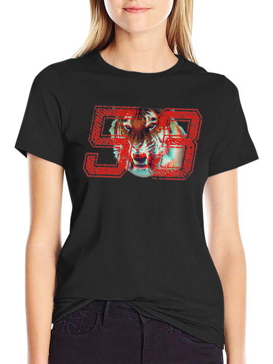Tiger 93 Graphic Print Black T-Shirt