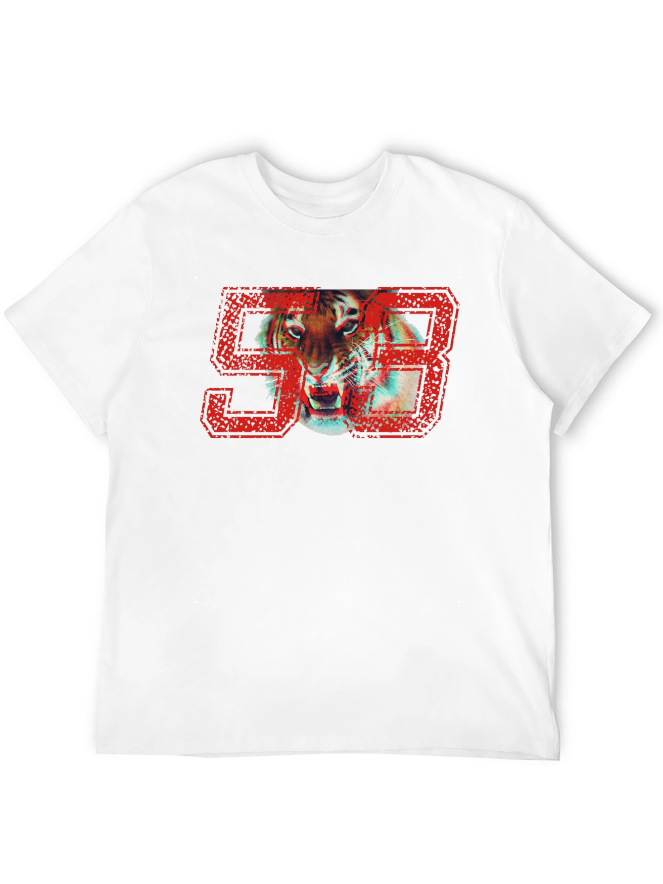 Tiger 93 Graphic Print Black T-Shirt