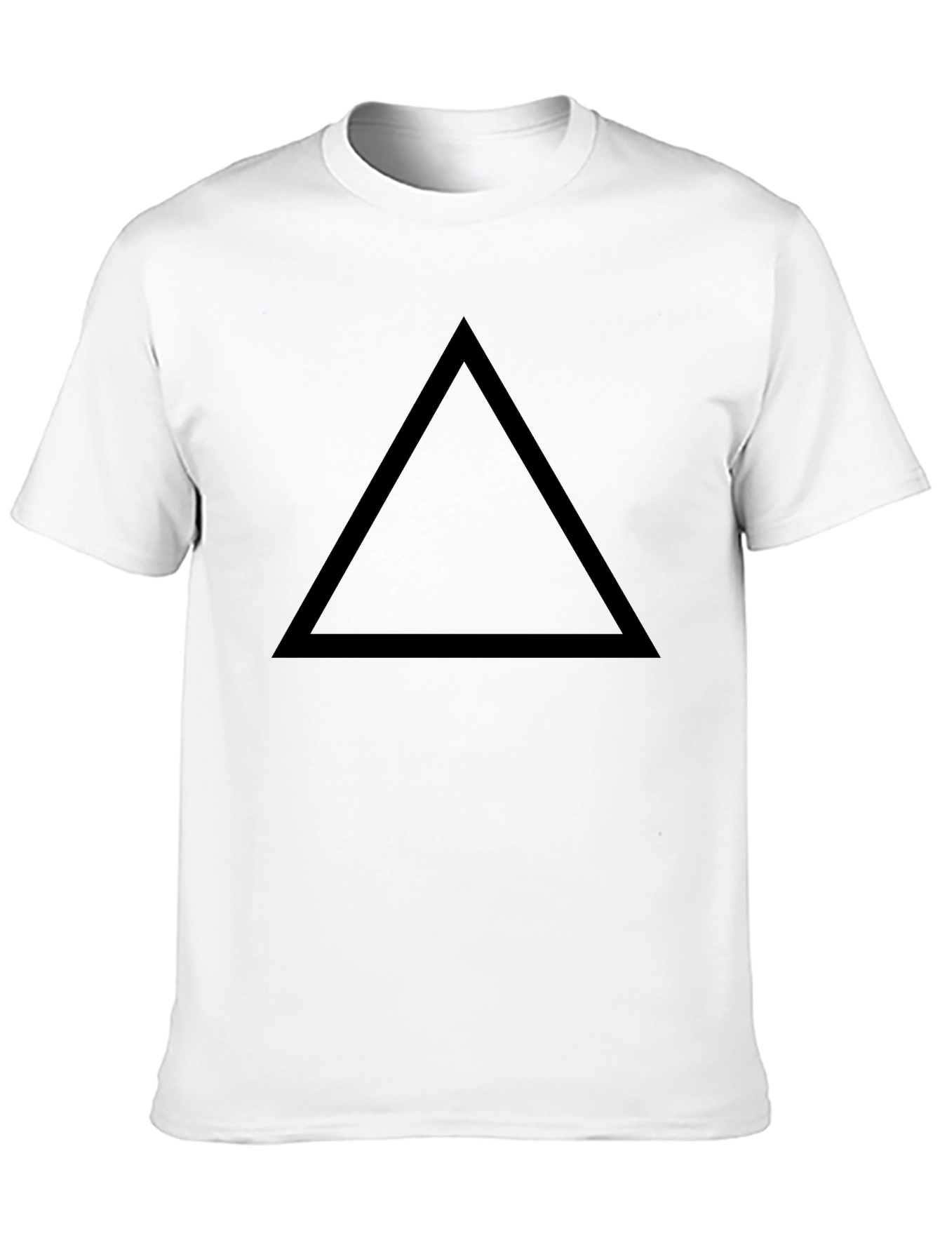 Triangle Graphic Black T-Shirt - Minimalist Style