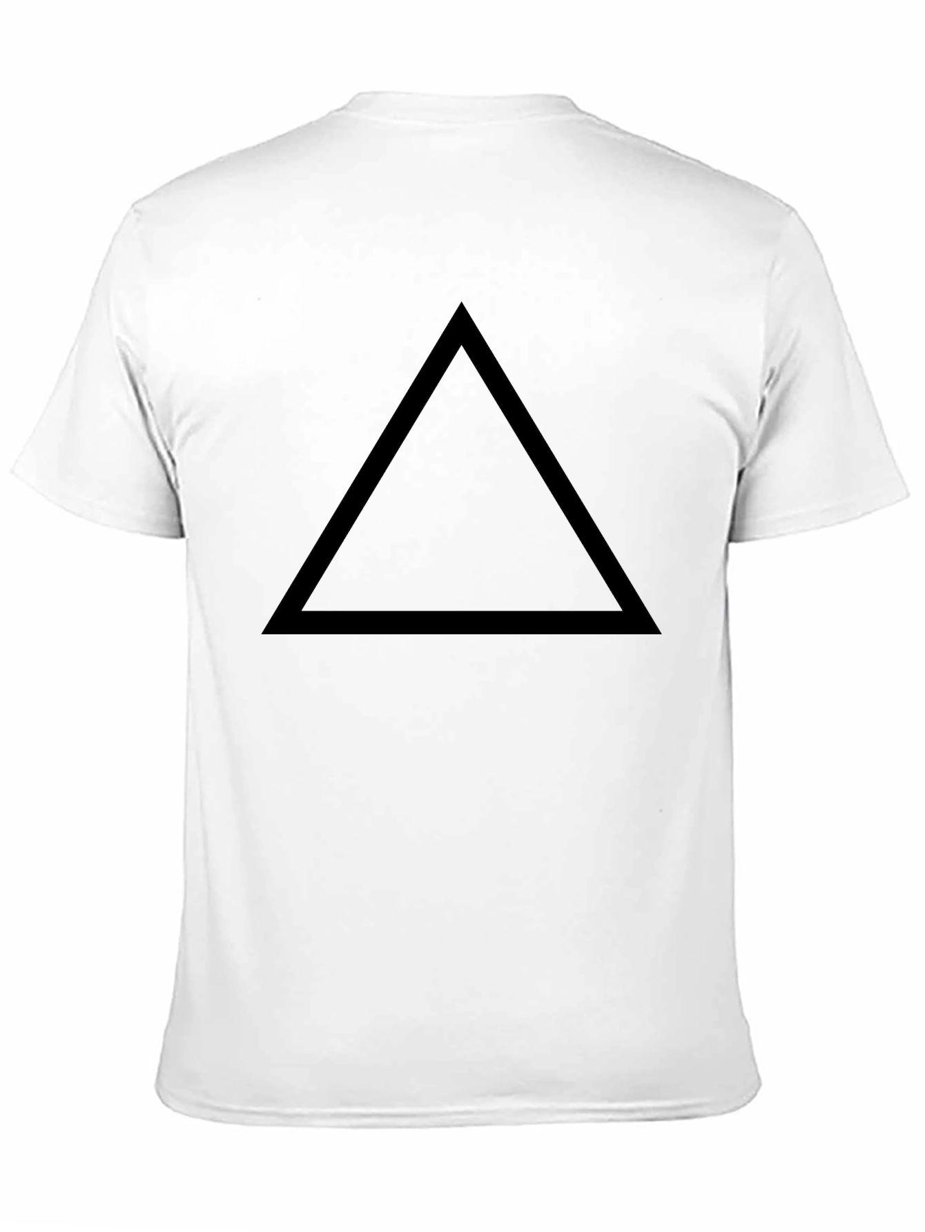 Triangle Graphic Black T-Shirt - Minimalist Style