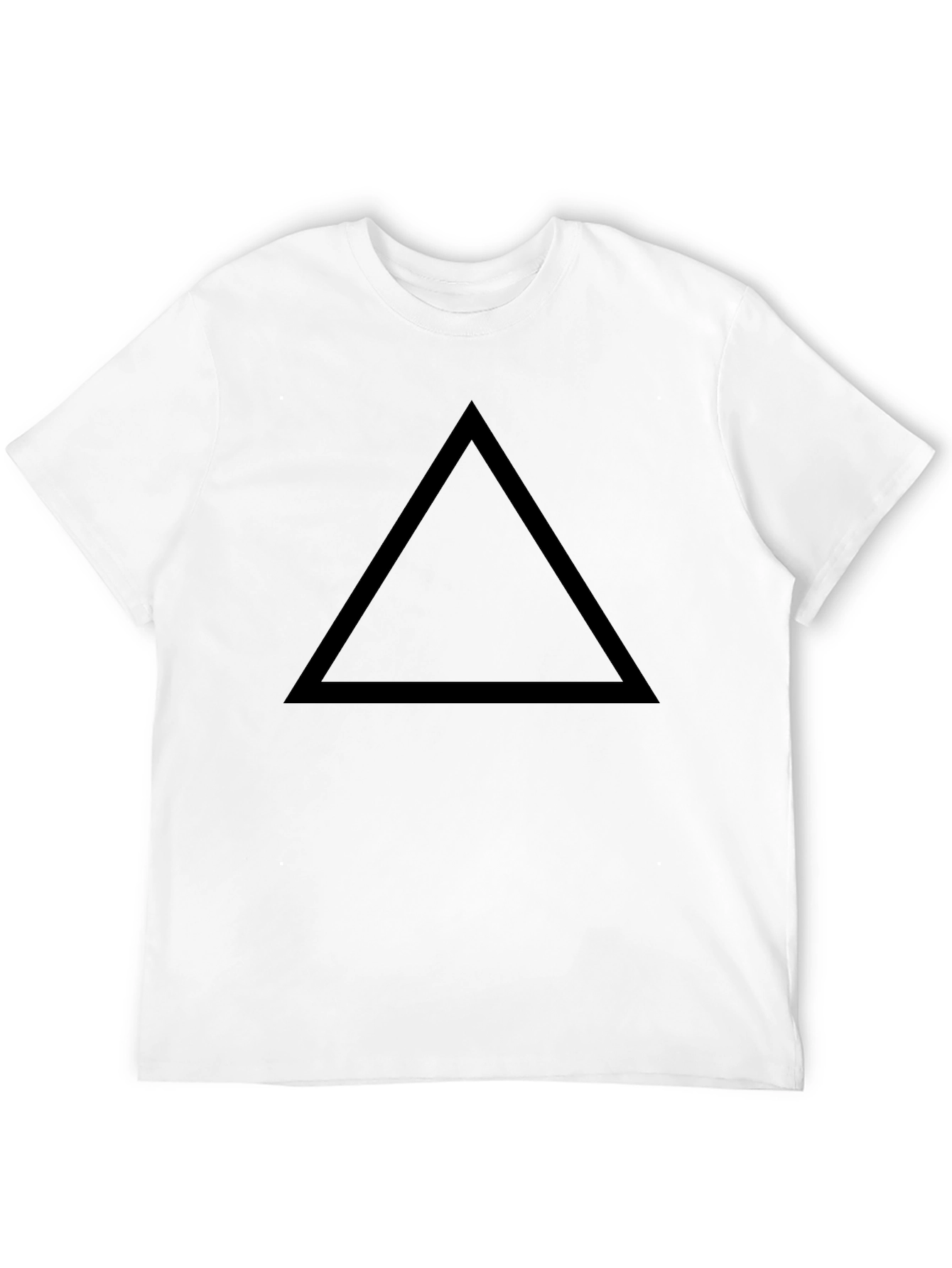 Triangle Graphic Black T-Shirt - Minimalist Style