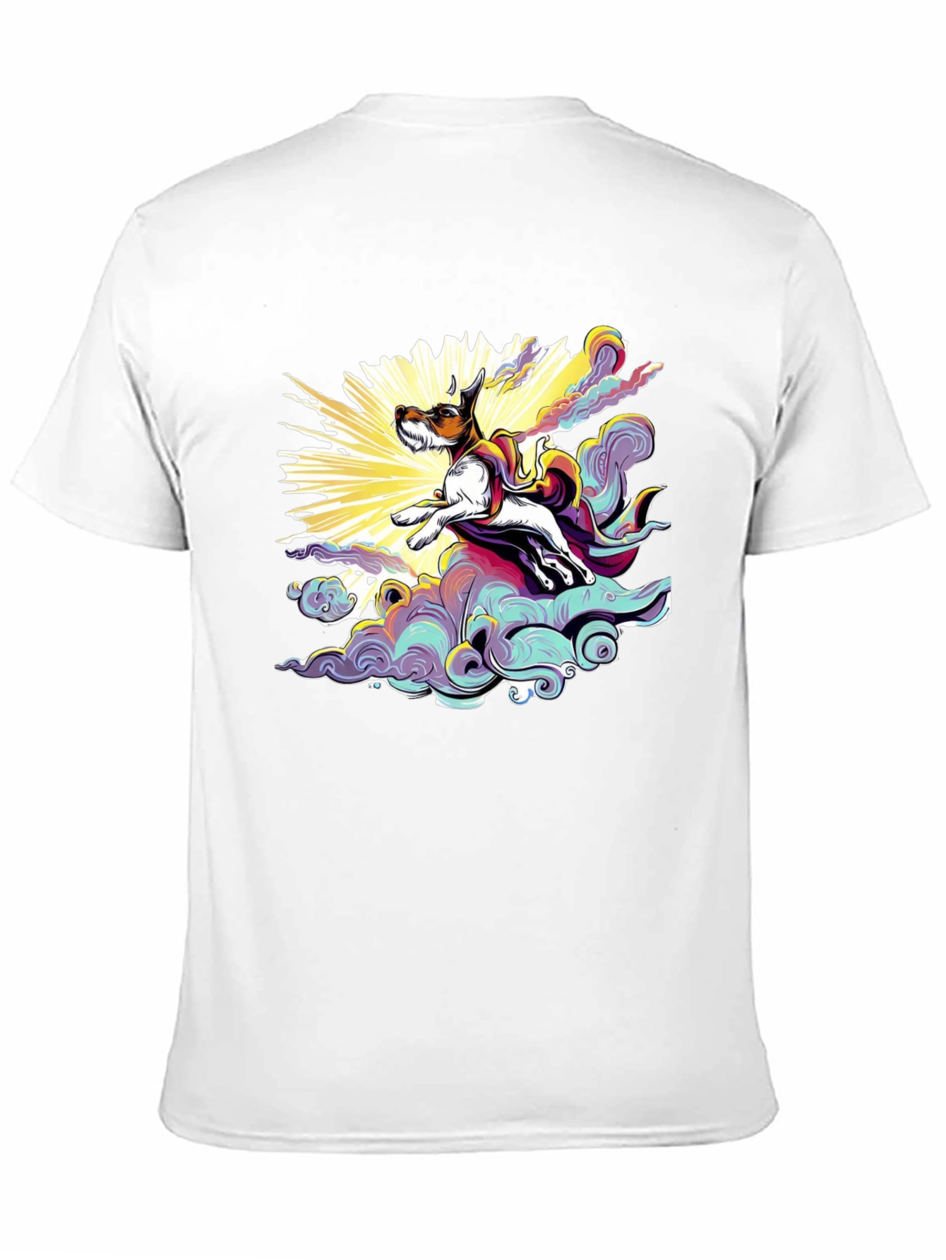 Dog Superhero T-Shirt - Black Cotton Tee