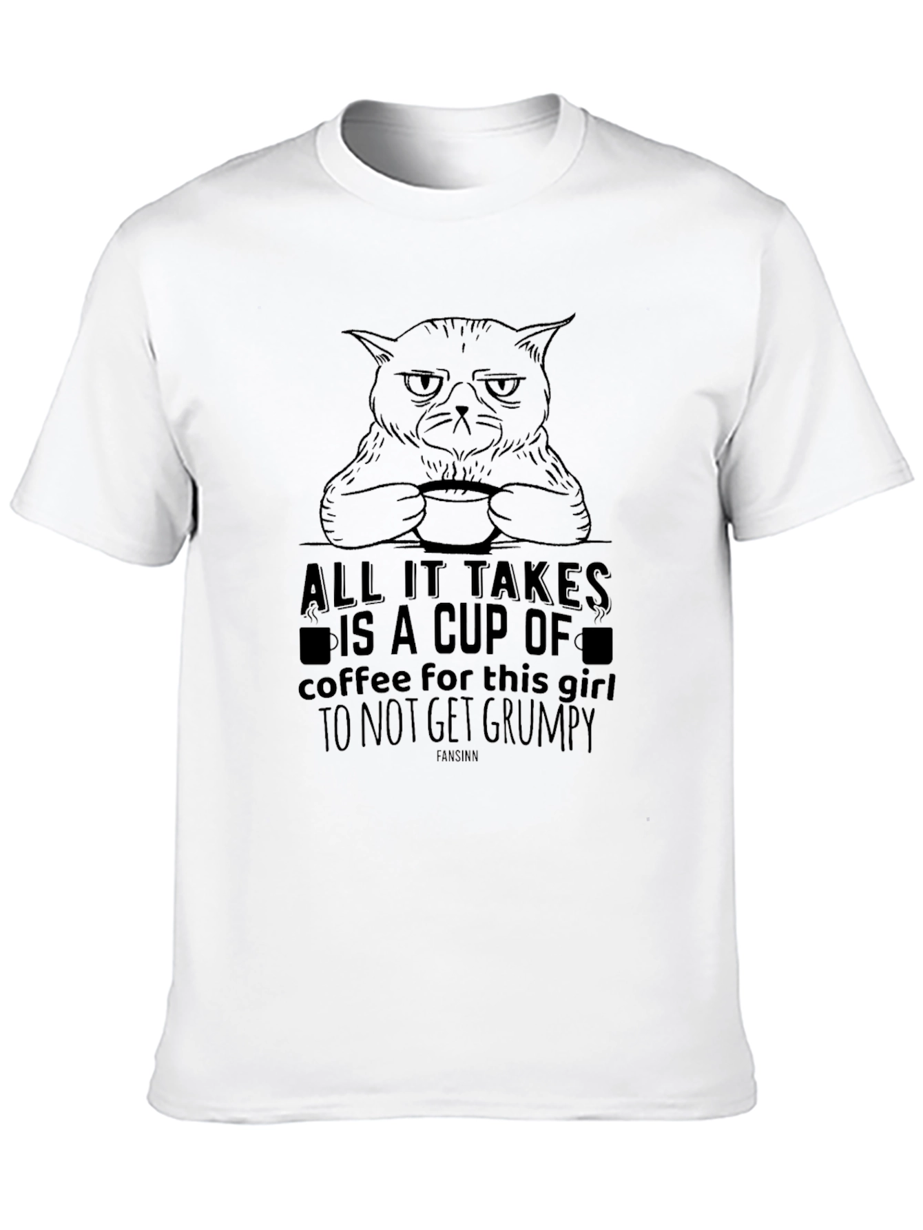 Grumpy Cat Coffee Lover T-Shirt