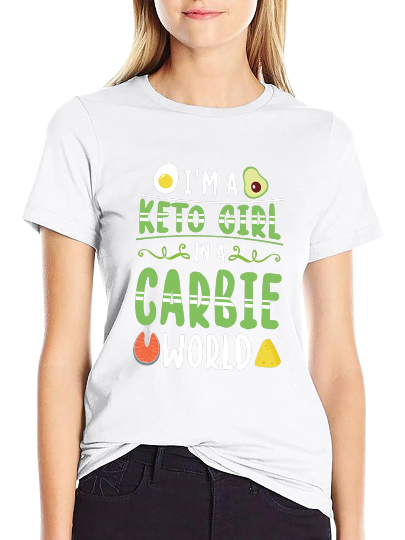 Keto Girl in a Carbie World T-Shirt