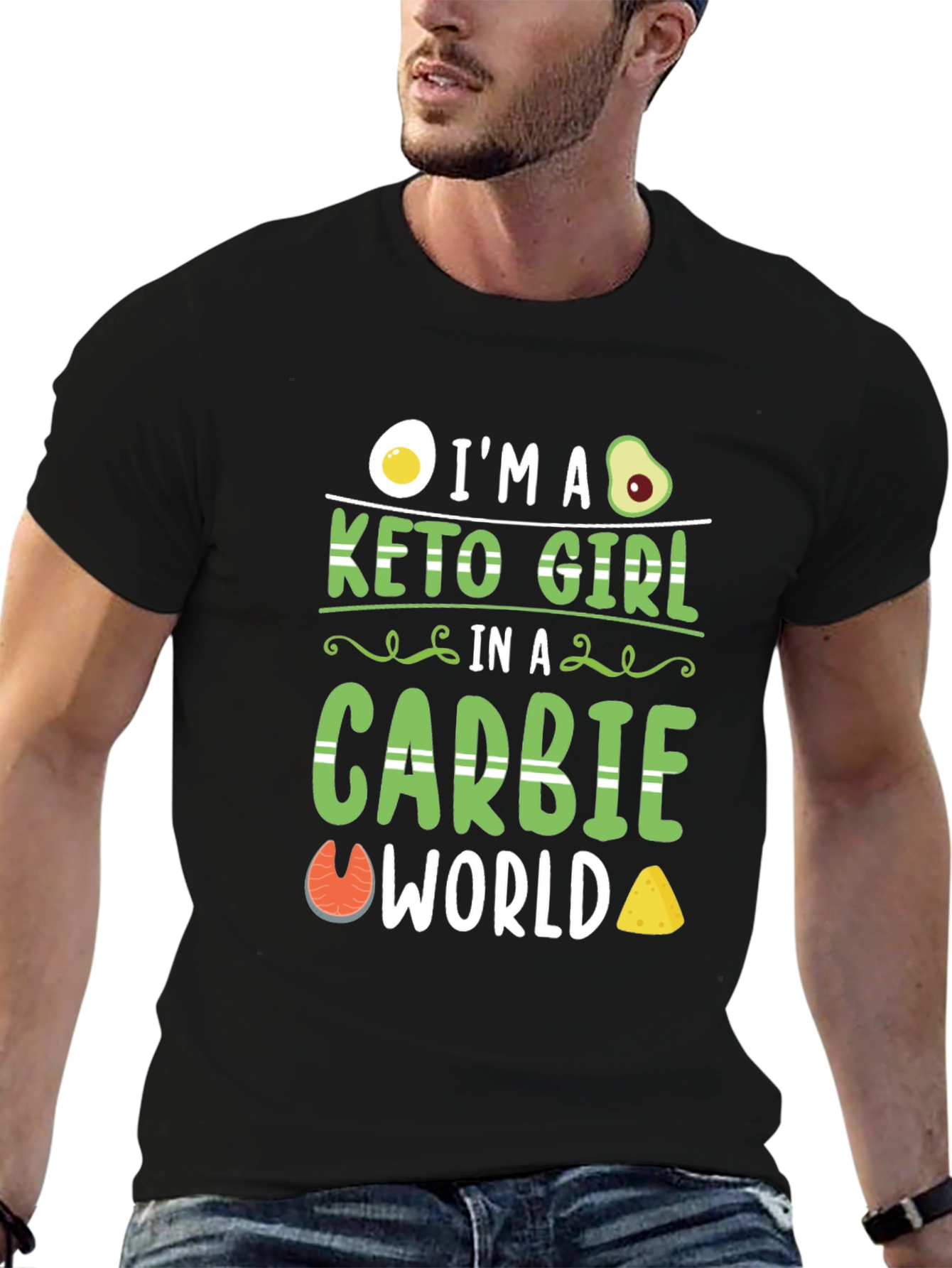 Keto Girl in a Carbie World T-Shirt