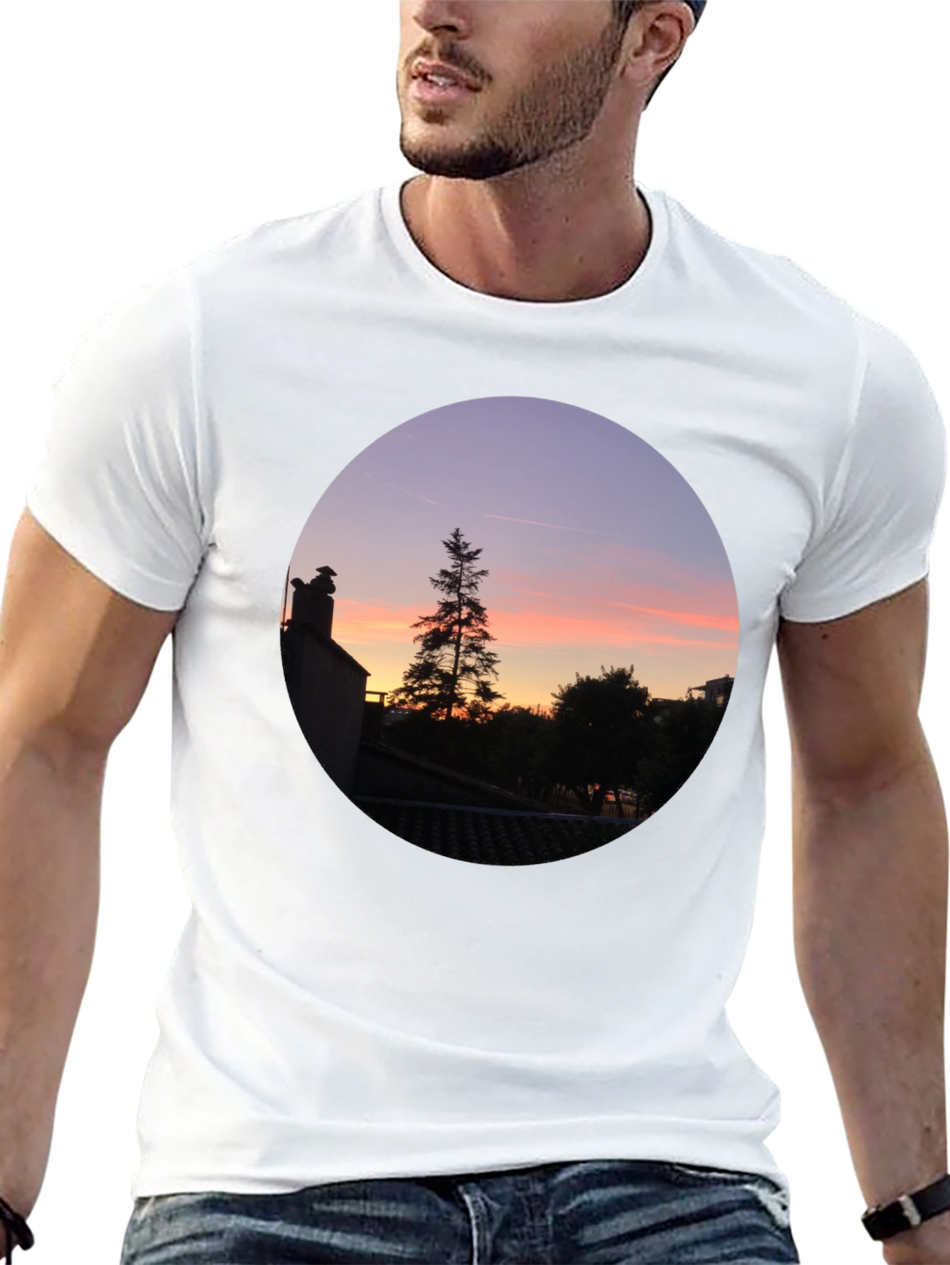 Sunset Vista Black T-Shirt
