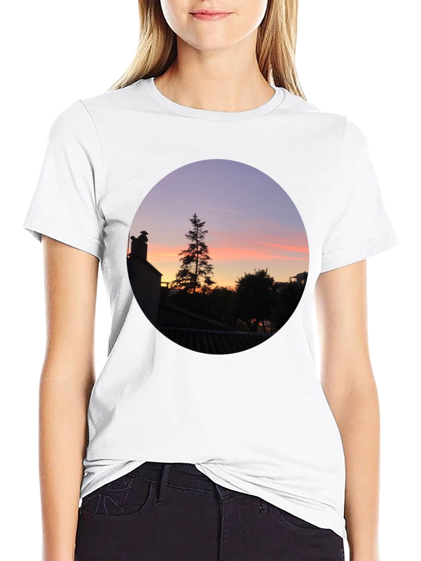 Sunset Vista Black T-Shirt