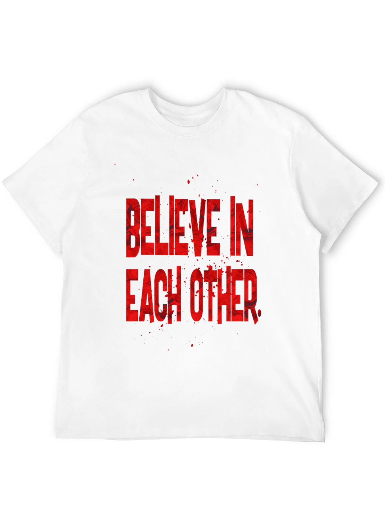 Believe In Each Other Graphic T-Shirt - Black