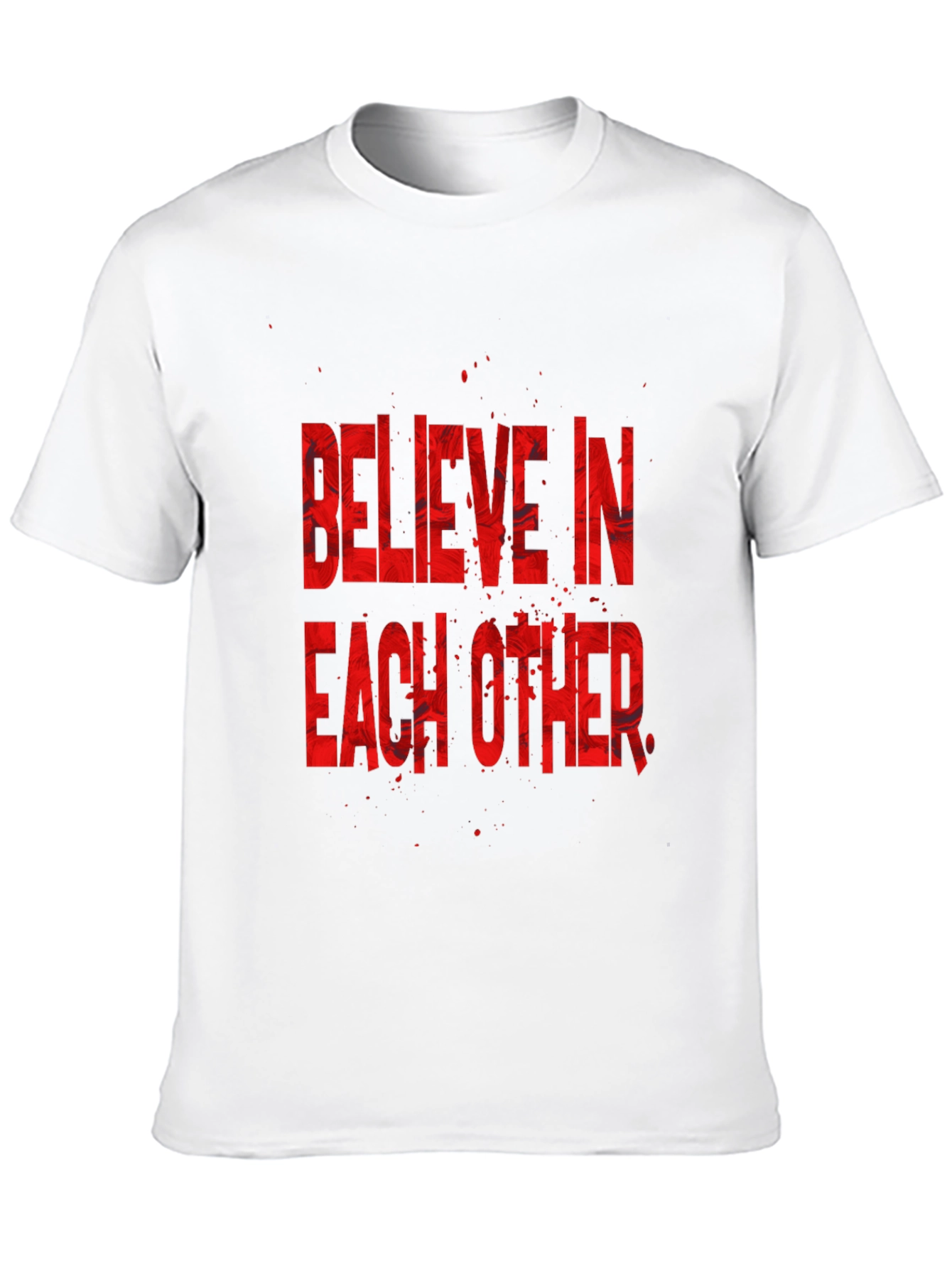 Believe In Each Other Graphic T-Shirt - Black