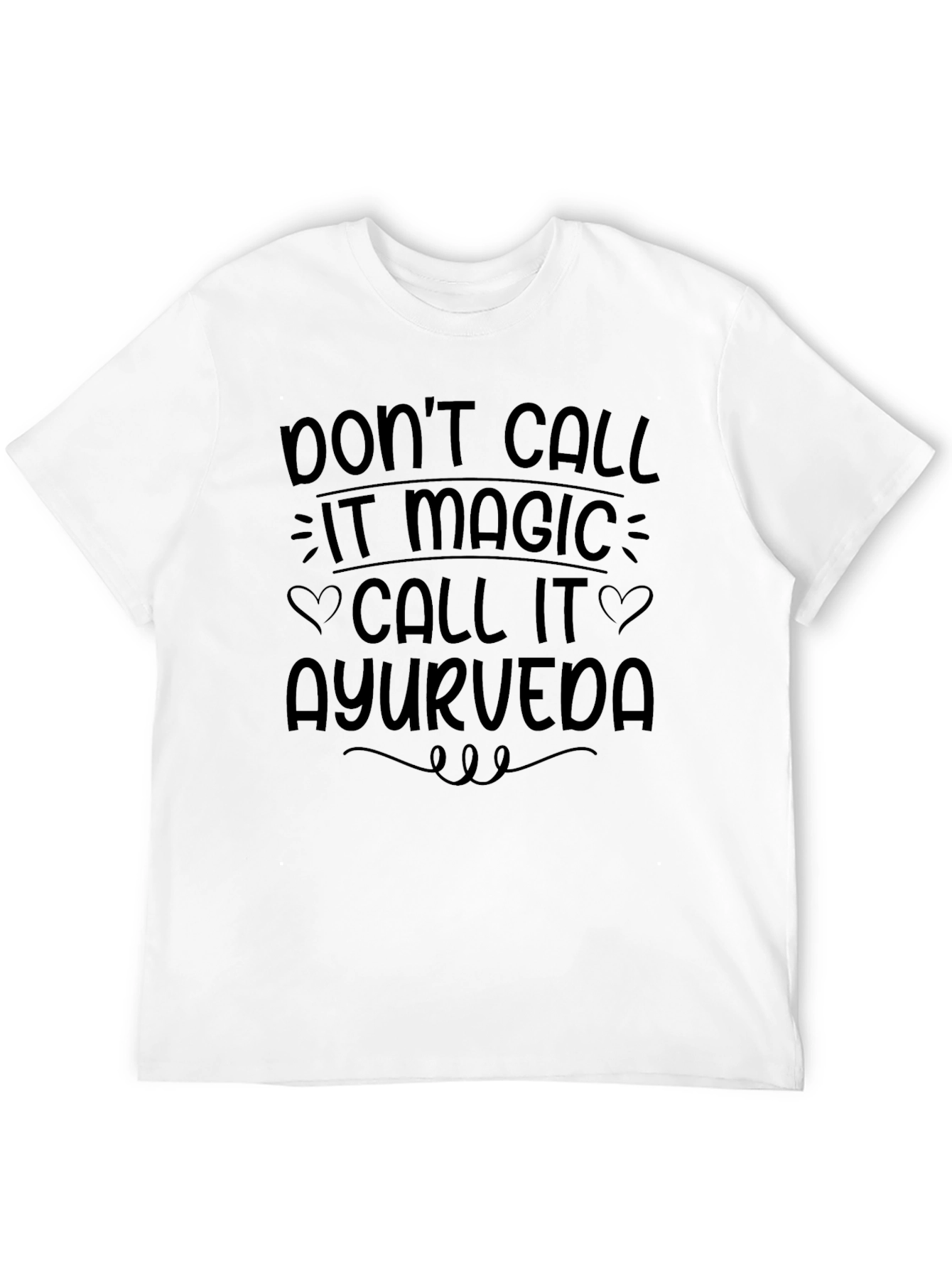 Ayurveda Magic Tee - Stylish Comfortable Black T-Shirt