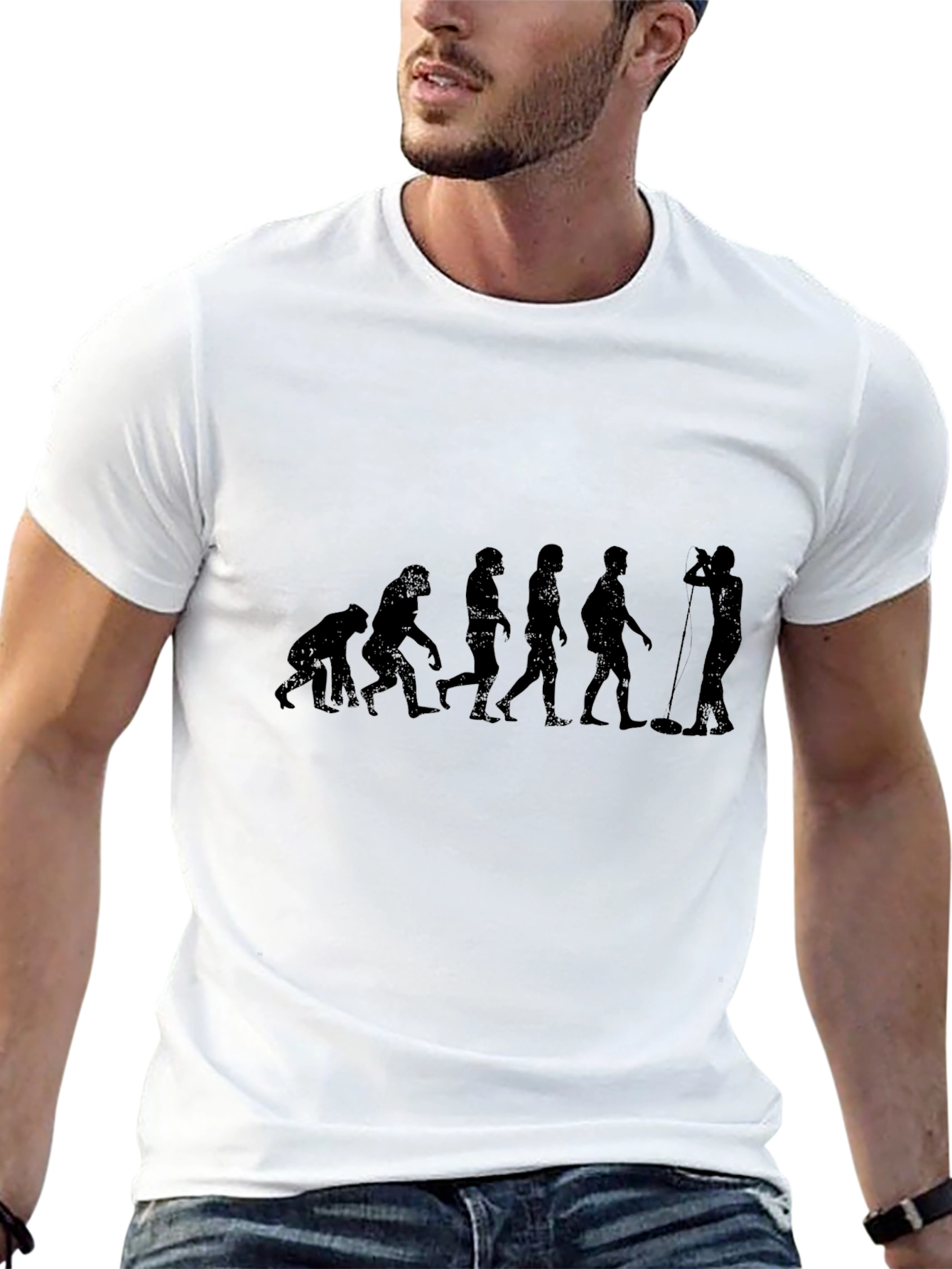 Evolution of Sound Man Black T-Shirt