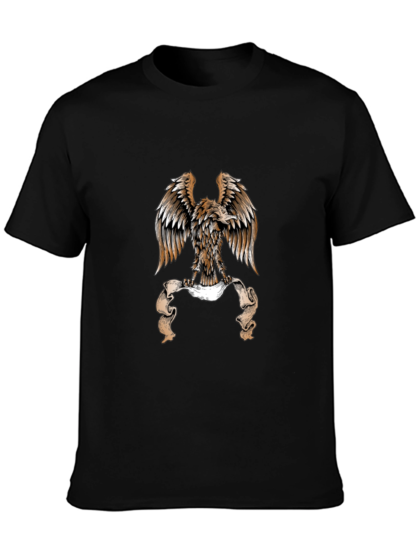 Eagle Graphic Black T-Shirt - Bold Design