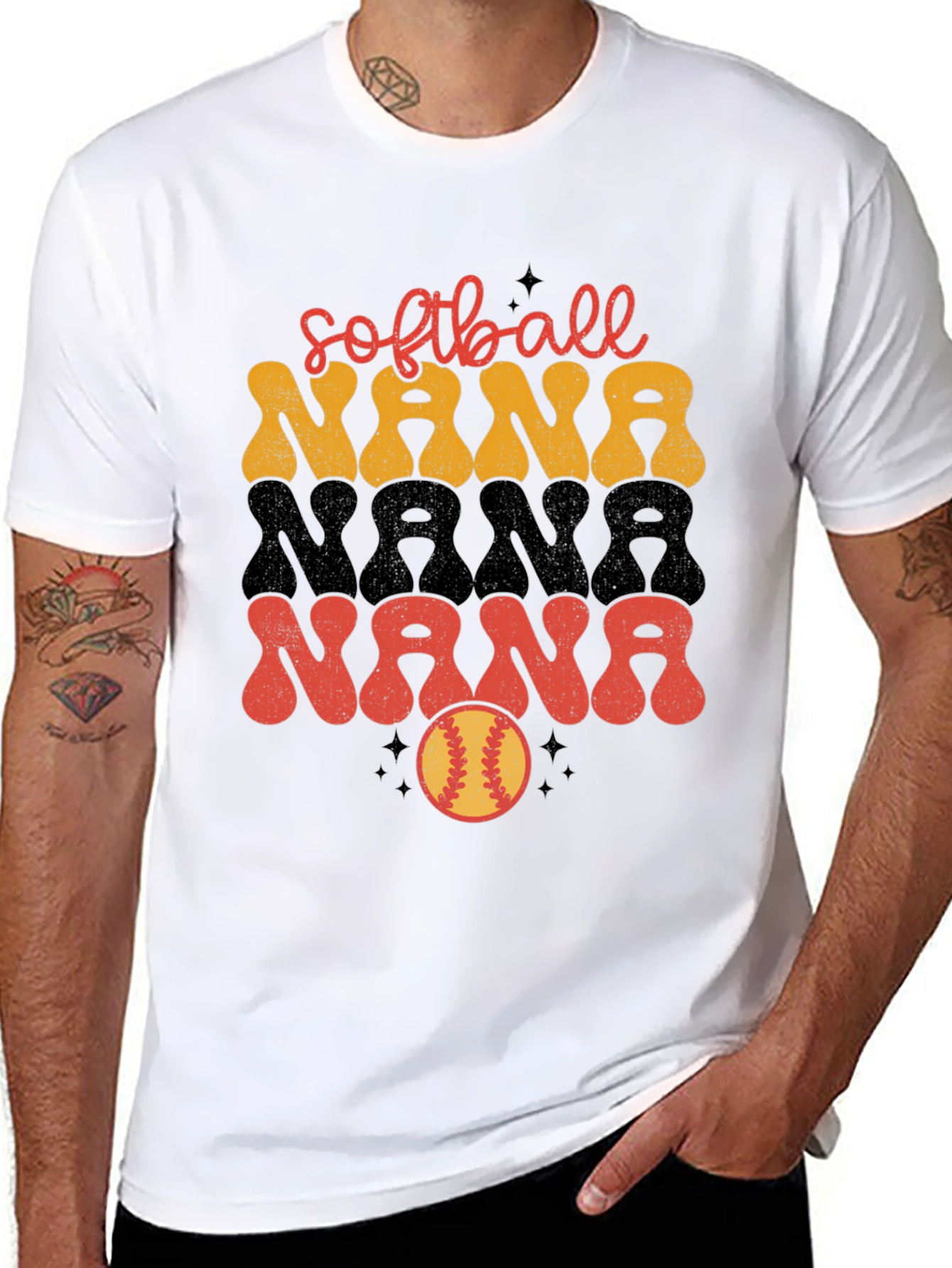 Softball Nana Graphic T-Shirt