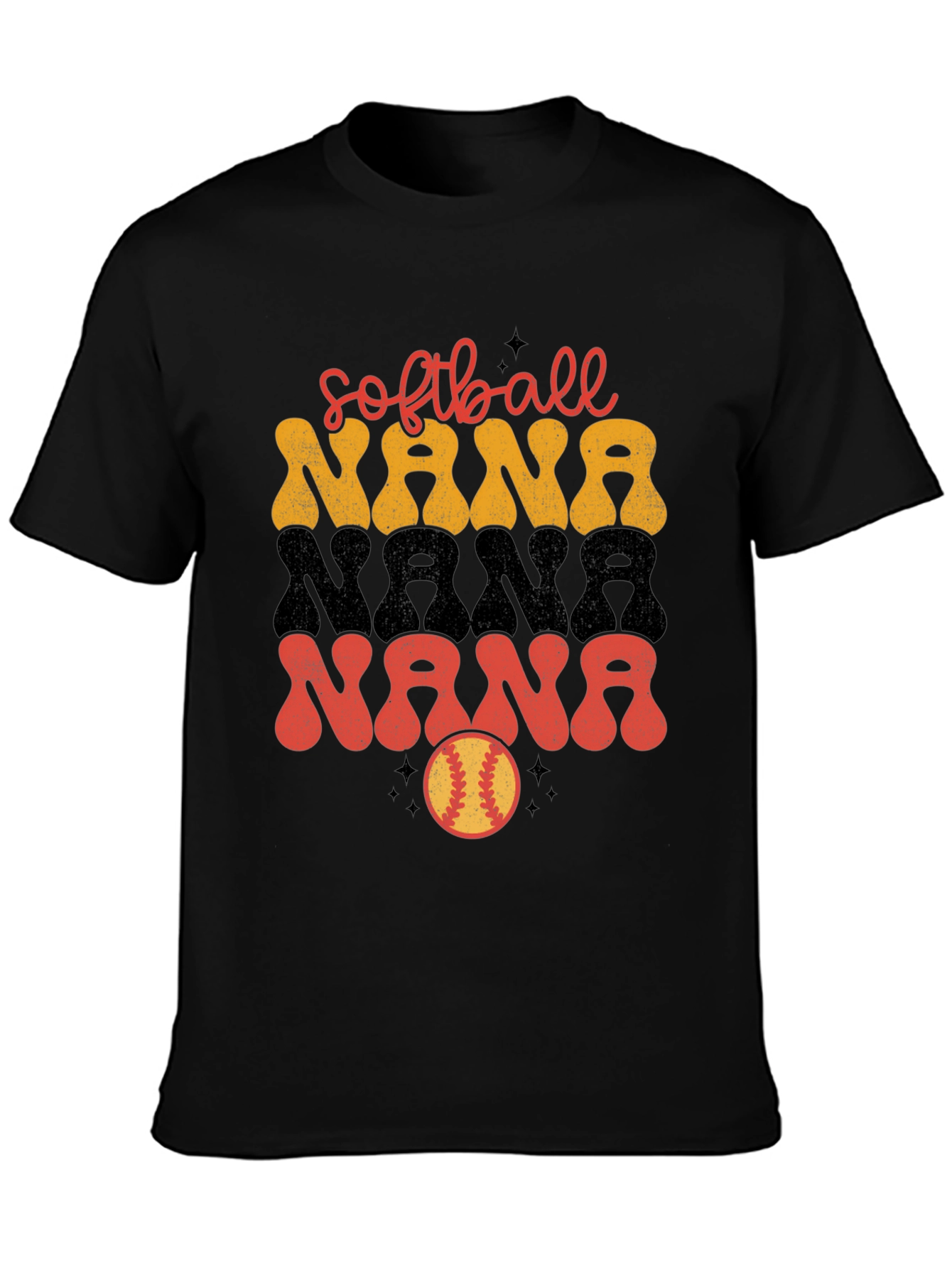 Softball Nana Graphic T-Shirt