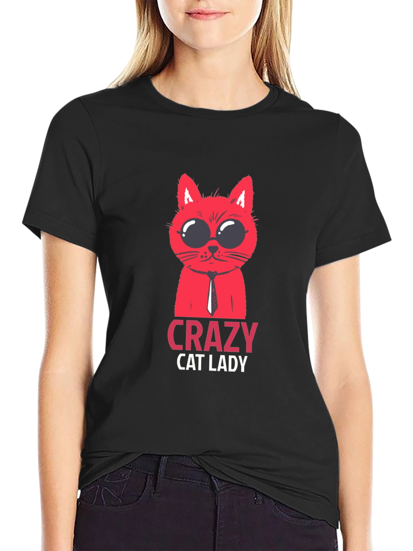 Crazy Cat Lady T-Shirt - Fun Novelty Tee