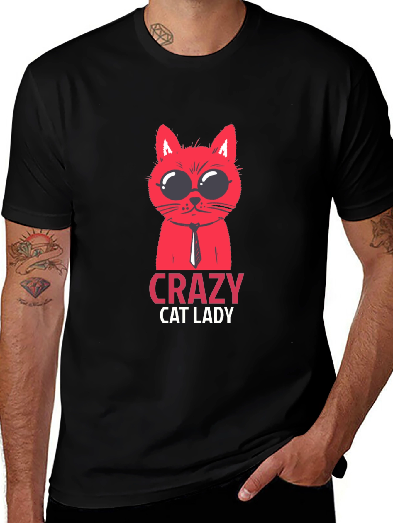 Crazy Cat Lady T-Shirt - Fun Novelty Tee