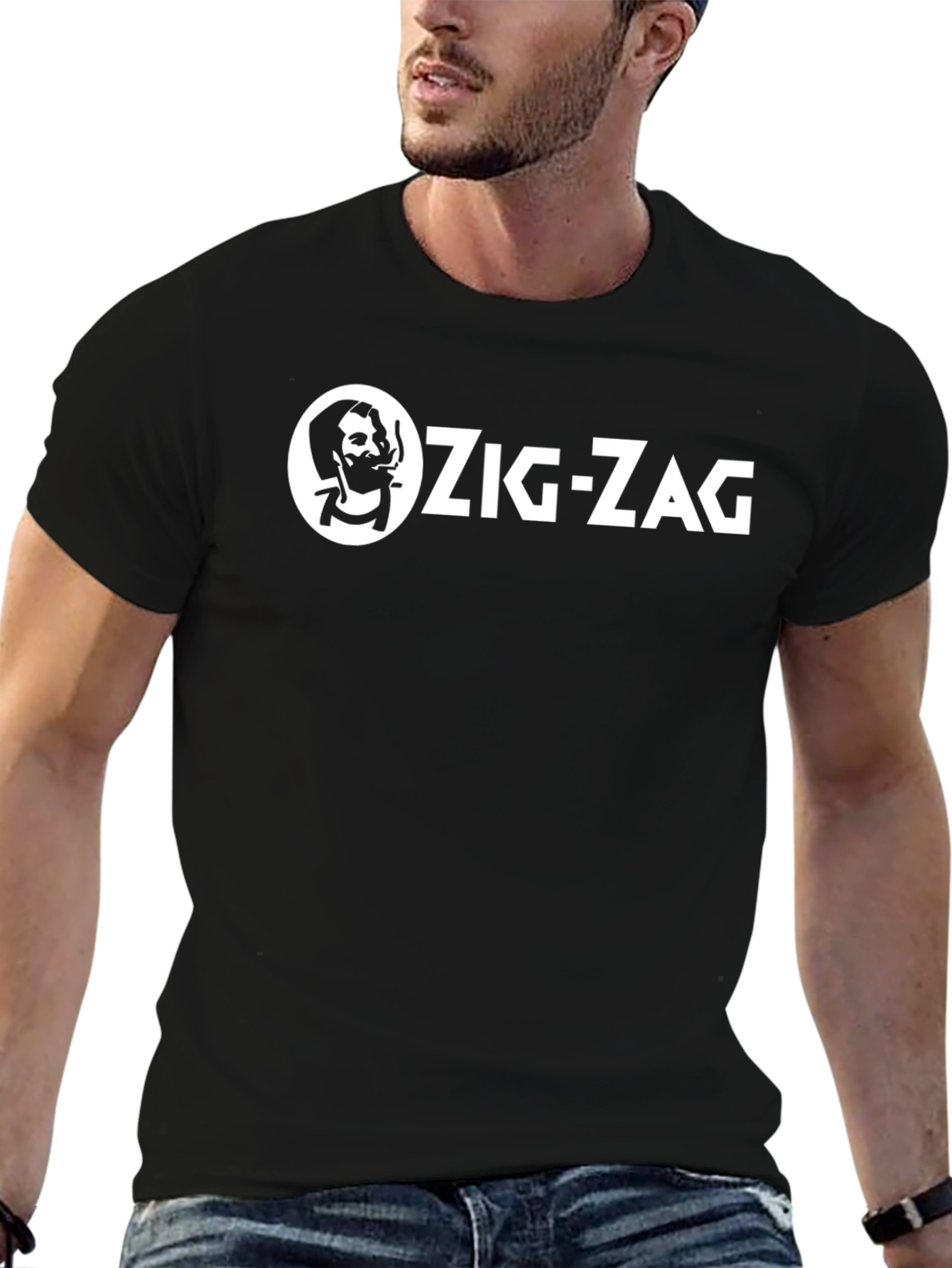 Zig-Zag Graphic T-Shirt - Classic Cool