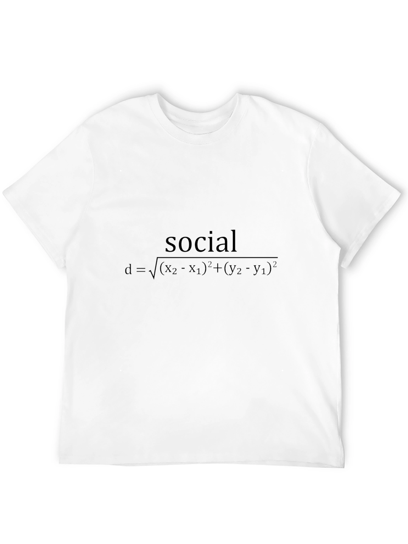 Social Distance Equation Graphic T-Shirt