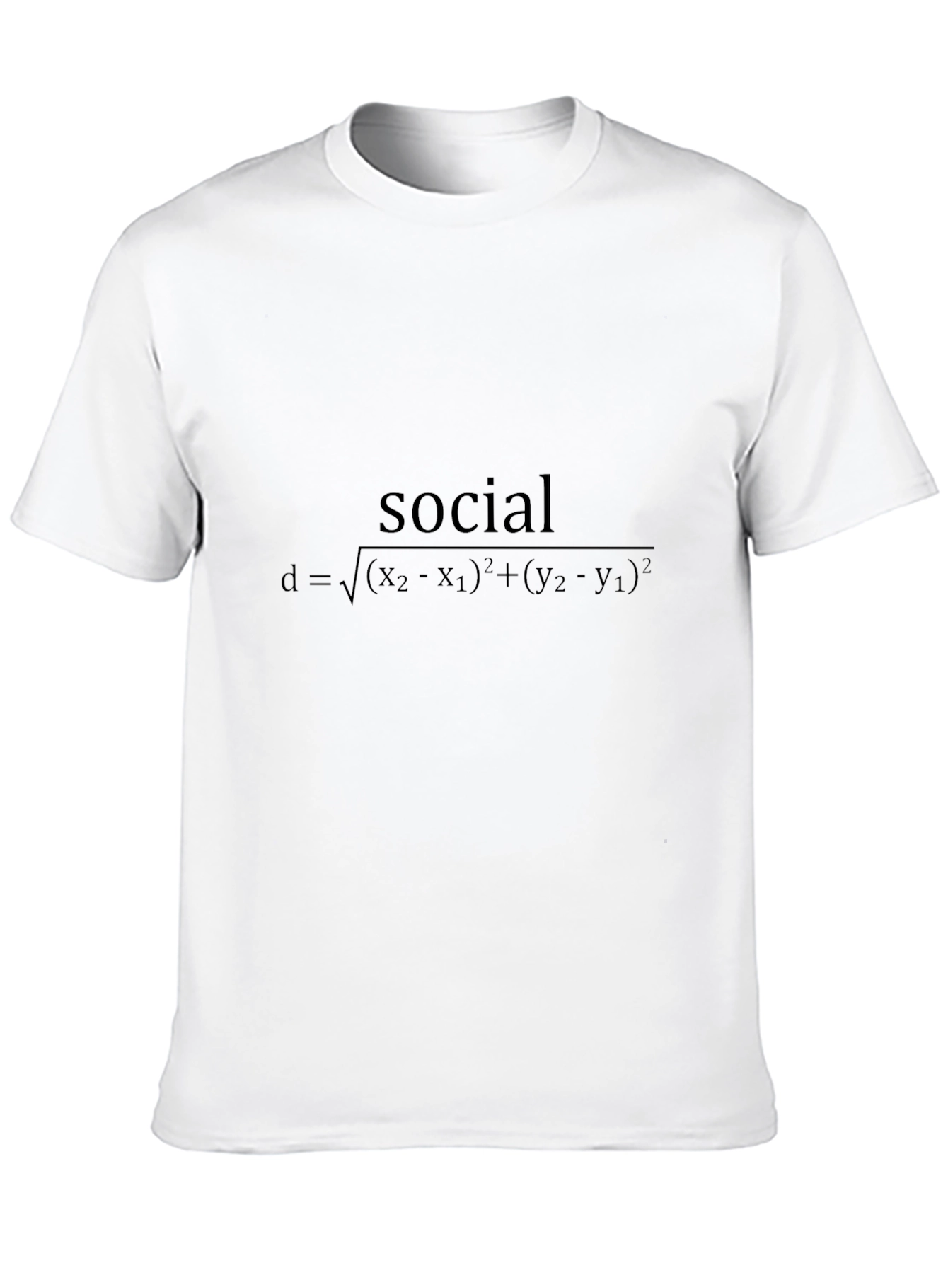 Social Distance Equation Graphic T-Shirt