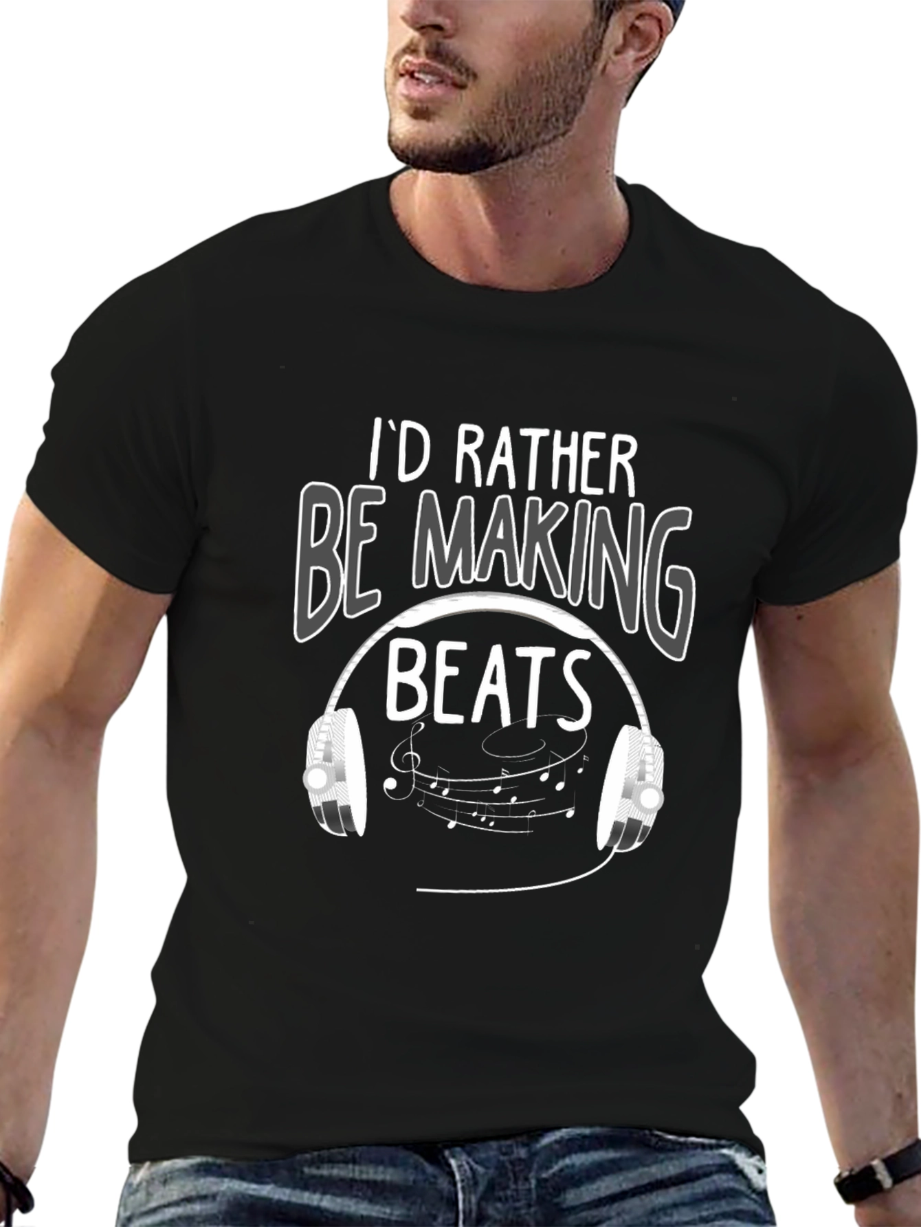 Id Rather Be Making Beats Graphic T-Shirt