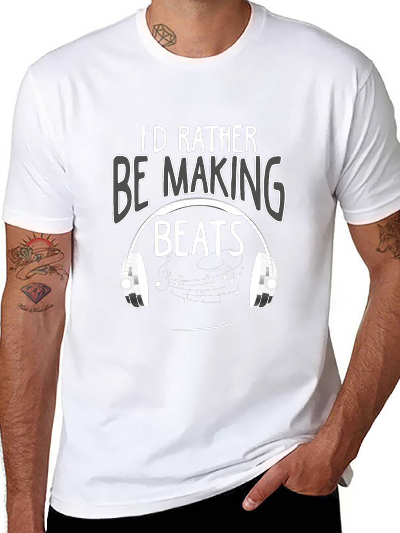 Id Rather Be Making Beats Graphic T-Shirt