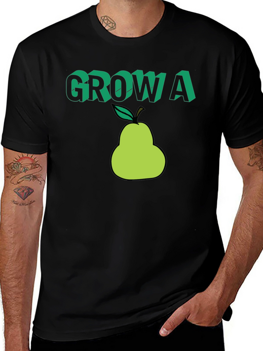 Grow a Pear T-Shirt - Funny Fruit Graphic Tee