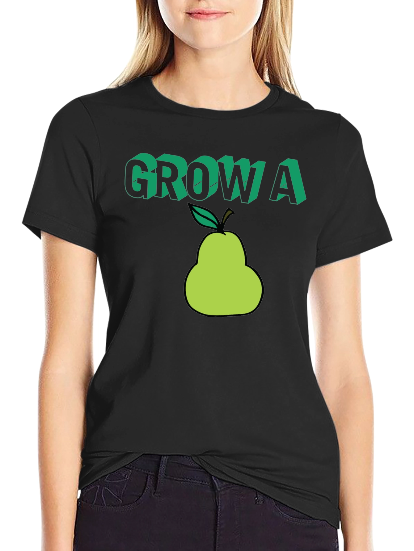 Grow a Pear T-Shirt - Funny Fruit Graphic Tee