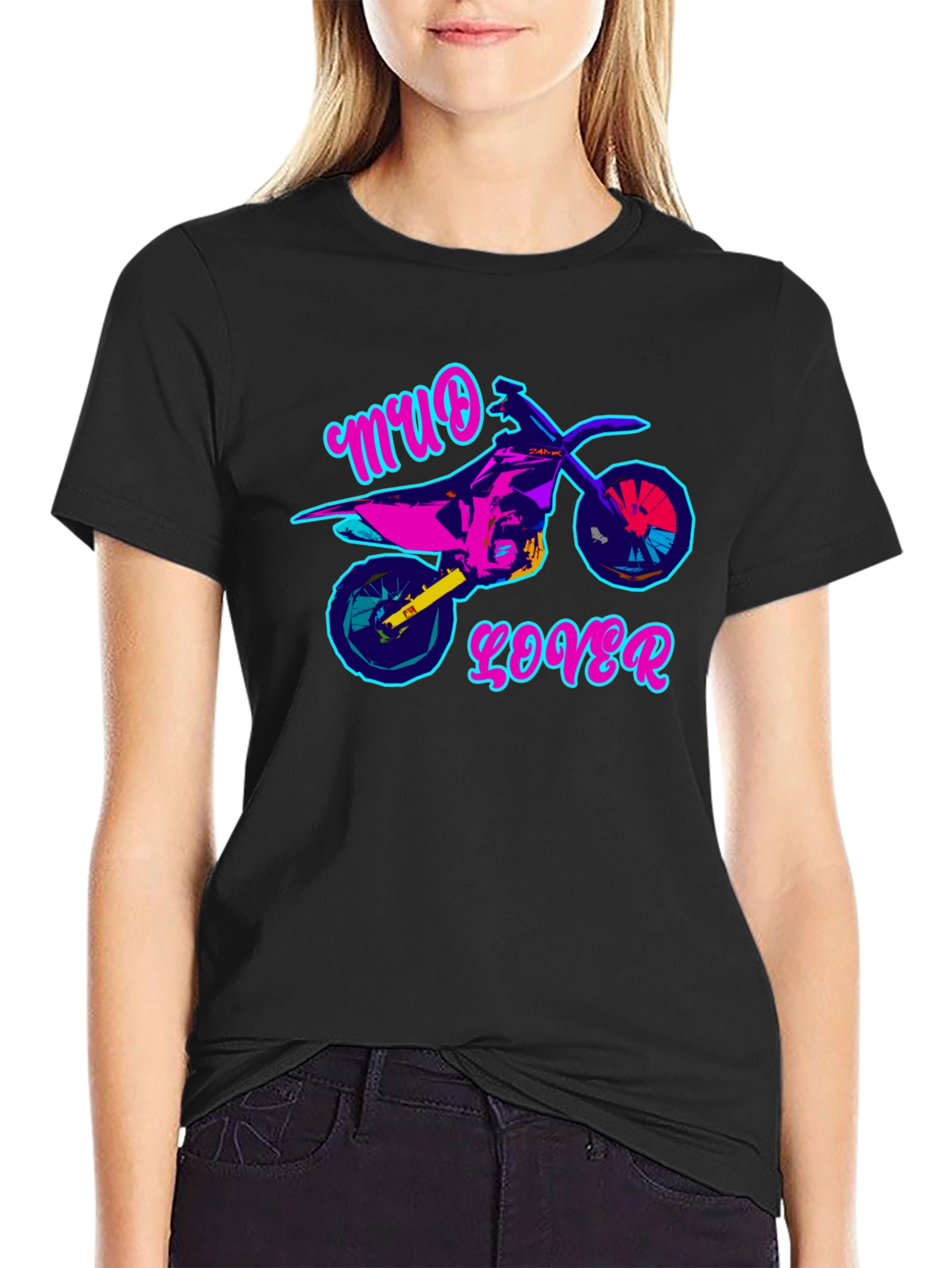 Mud Lover Dirt Bike Graphic T-Shirt