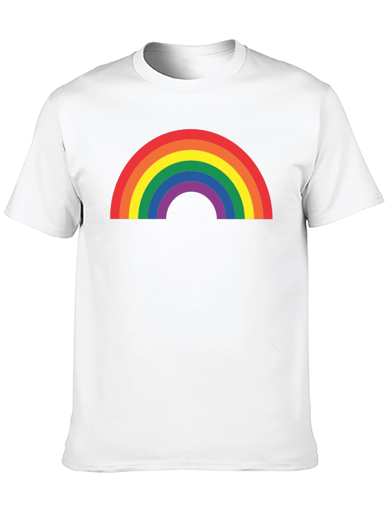 Rainbow Pride Graphic T-Shirt - Black Cotton Blend