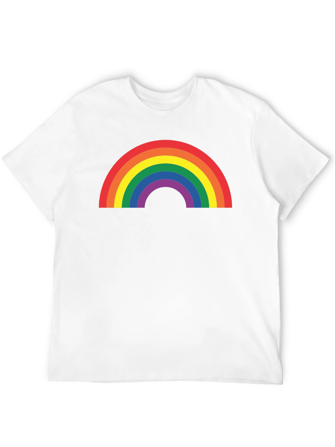 Rainbow Pride Graphic T-Shirt - Black Cotton Blend