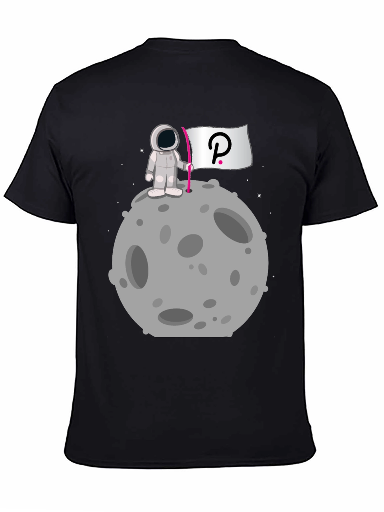 Astronaut on Moon Polkadot T-Shirt
