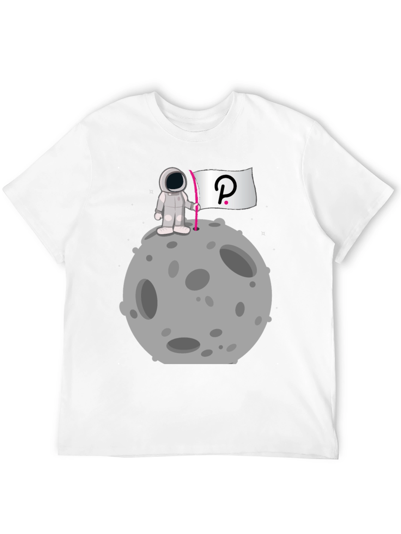 Astronaut on Moon Polkadot T-Shirt