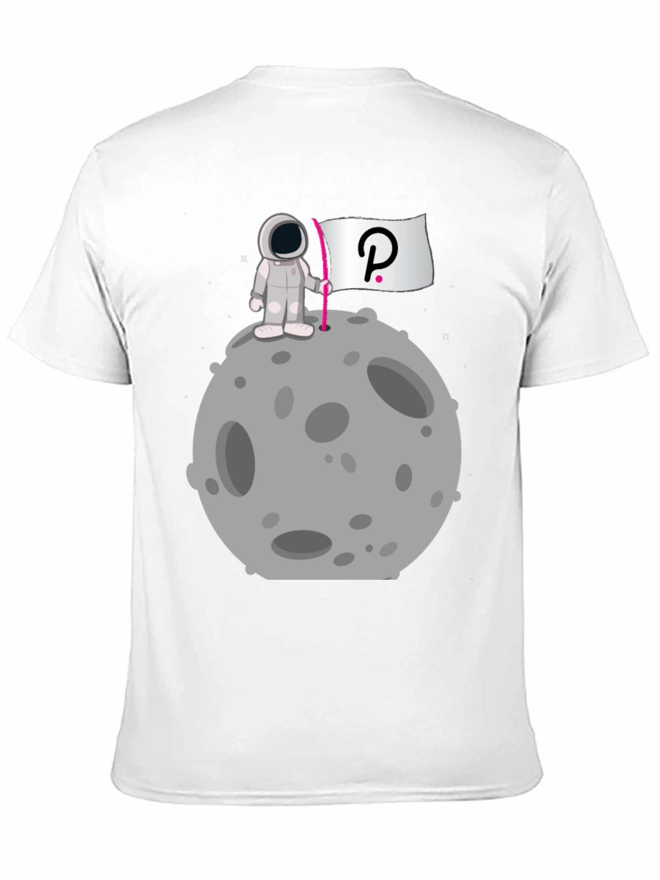 Astronaut on Moon Polkadot T-Shirt