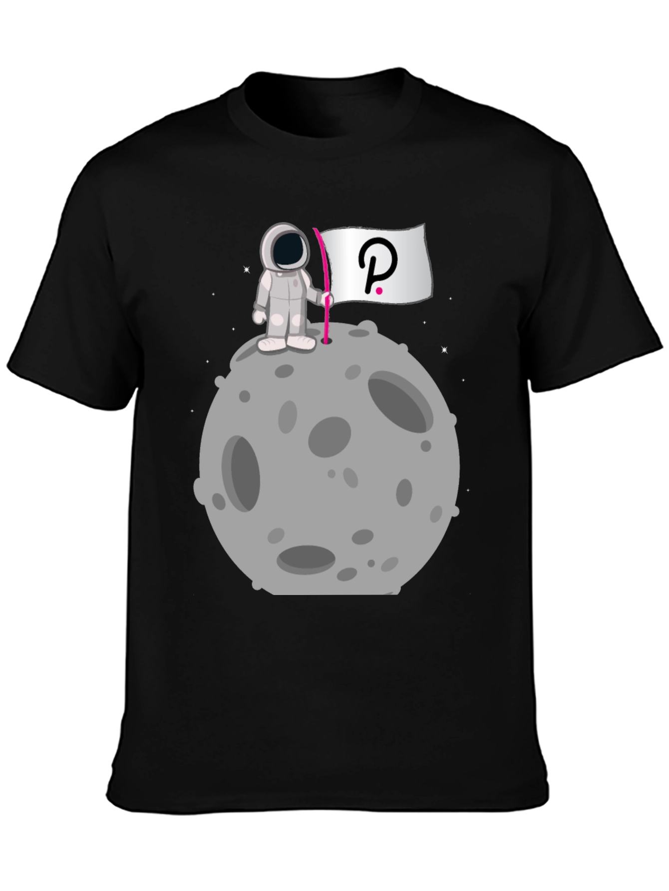 Astronaut on Moon Polkadot T-Shirt