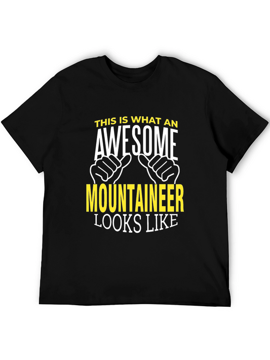 Awesome Mountaineer Graphic T-Shirt