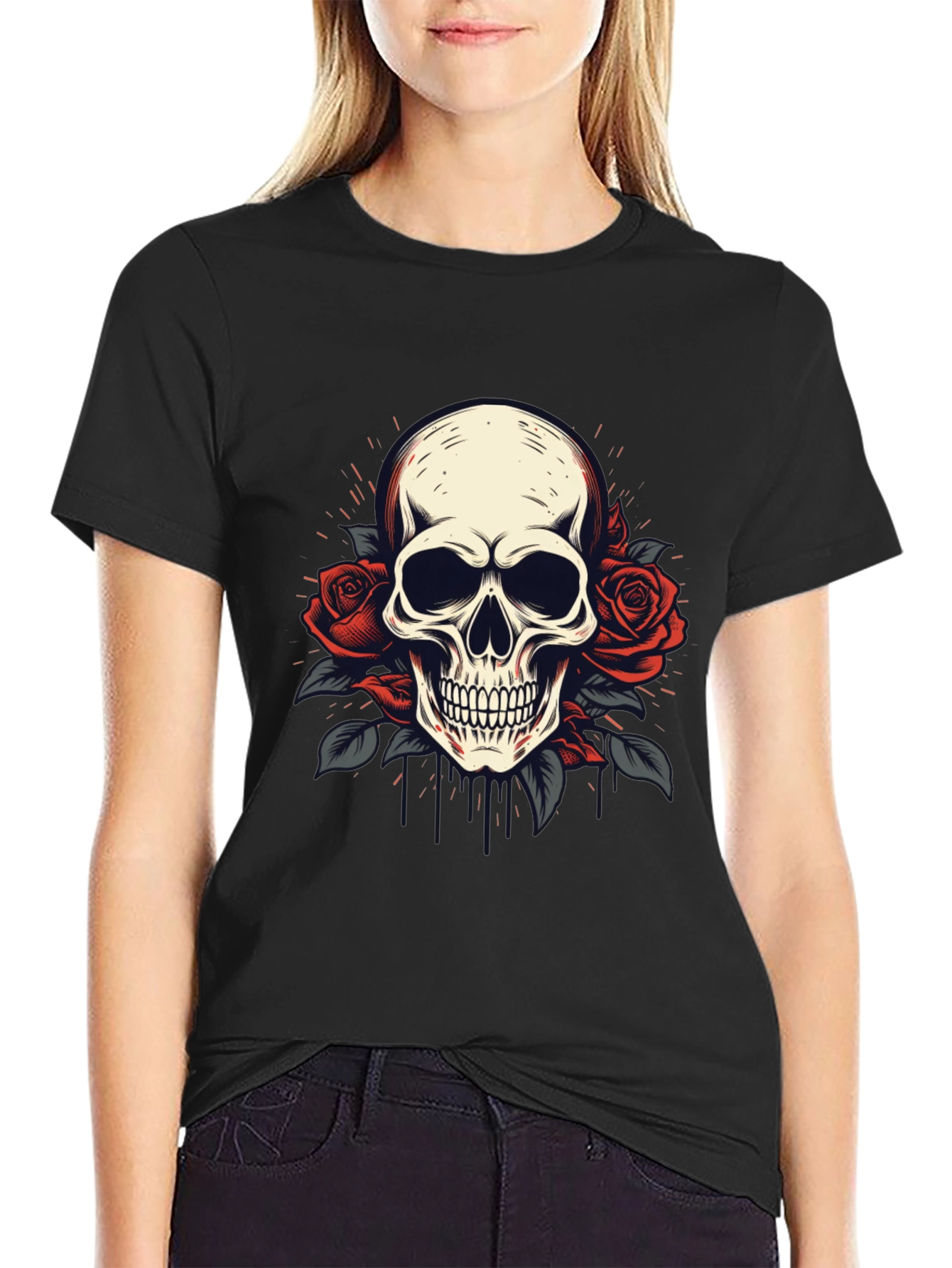 Skull & Roses Graphic Tee