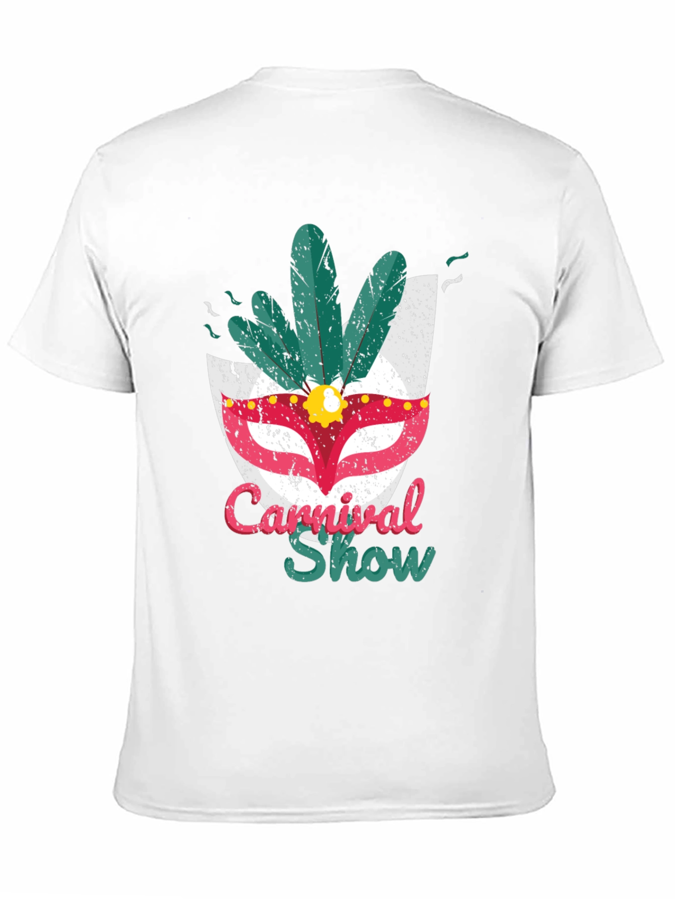 Carnival Show Mask Tee - Mens Graphic T-Shirt