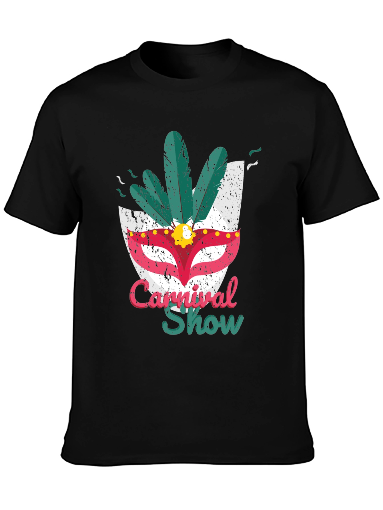 Carnival Show Mask Tee - Mens Graphic T-Shirt